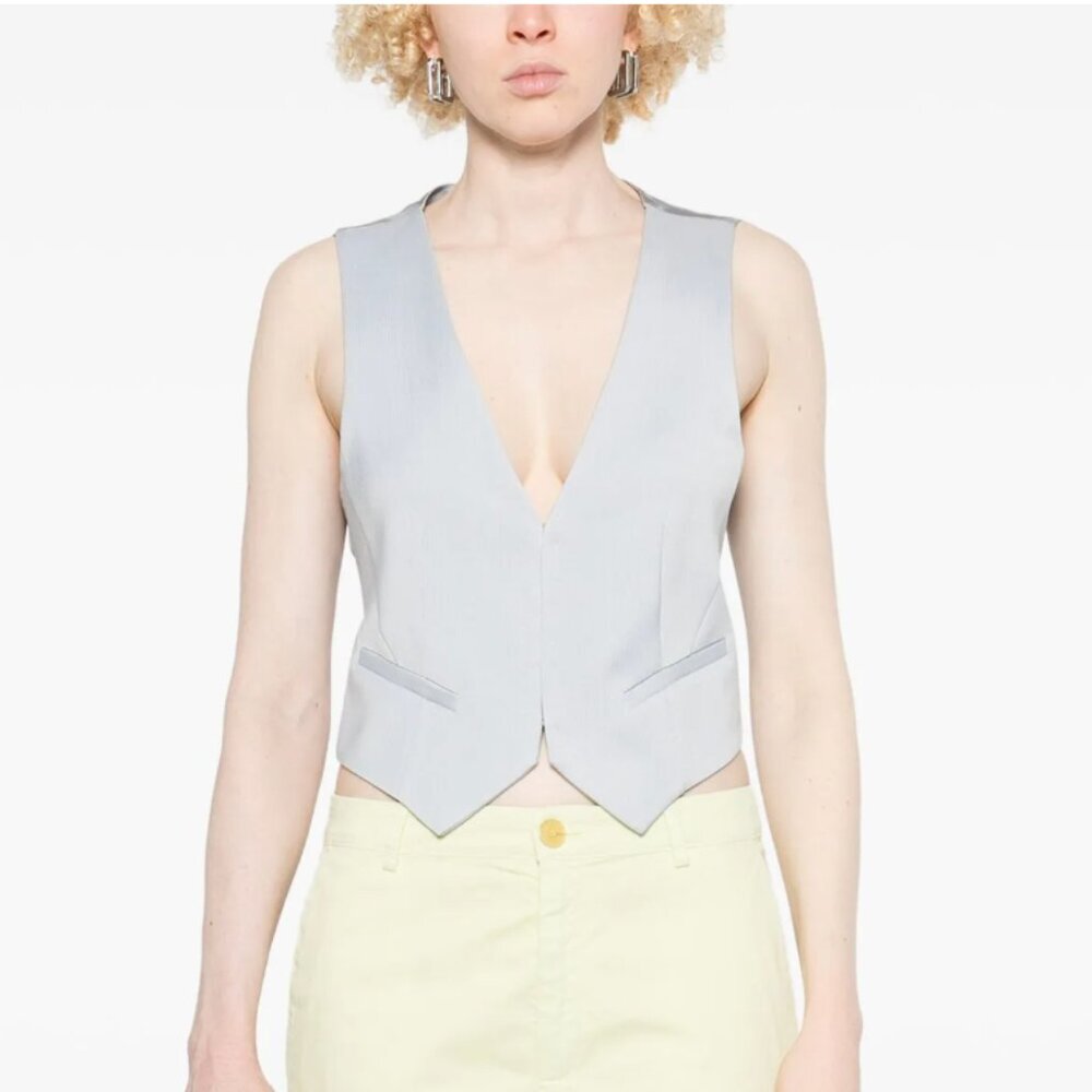 Forte Forte Light Gray Vest Small